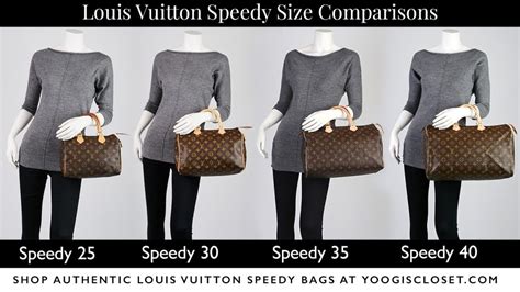 lv speedy 30 size comparison